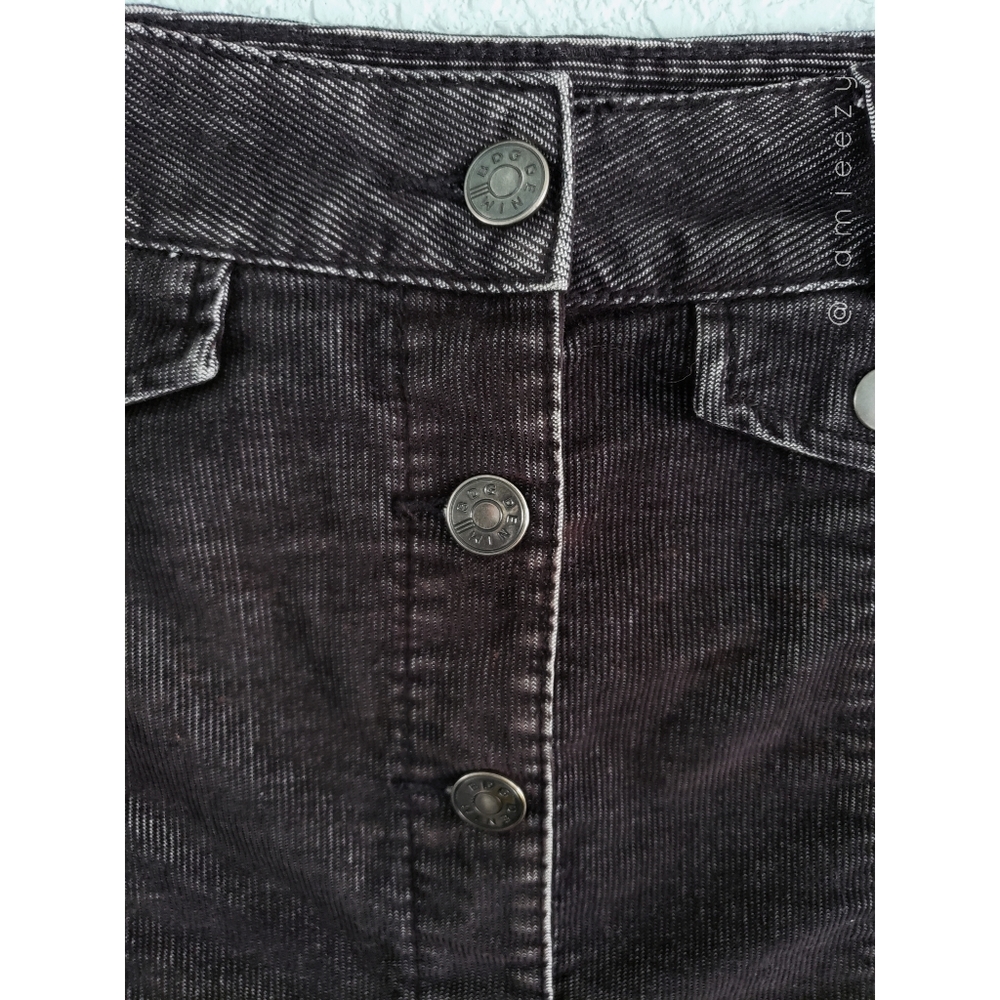 Bdg | Corduroy A-Line Button-Front Mini Skirt - image 3